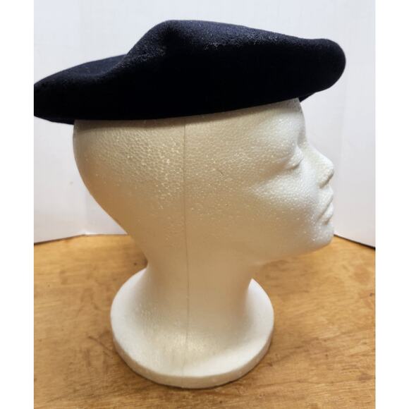 Foulard Basque Beret 100% Wool Made In France No Size Tag 6.25 \